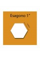 Cardboard hexagon 1''