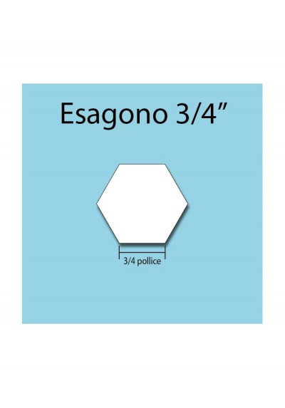 Cardboard hexagon 3/4''