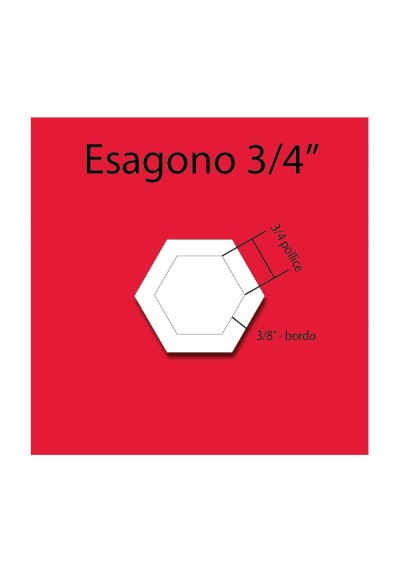 Plexiglass hexagon 3/4''
