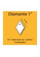 Plexiglass diamond 1"