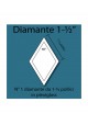 Diamante in plexiglass da 1-1/2"
