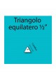 Triangolo equilatero in cartoncino da ½”
