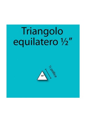 Triangolo equilatero in cartoncino da ½”
