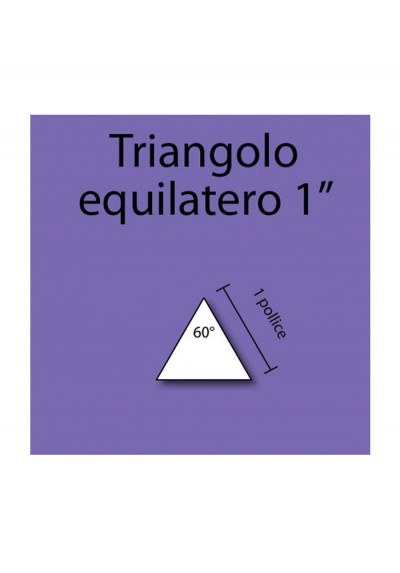 Triangolo equilatero in cartoncino da 1”