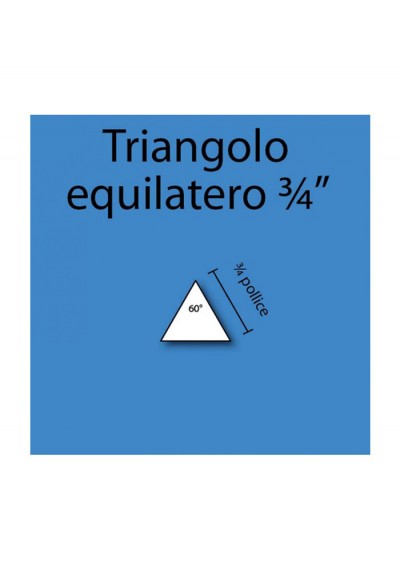 Triangolo equilatero in cartoncino da 3/4”