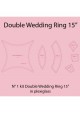 Plexiglass Double Wedding Ring 15''