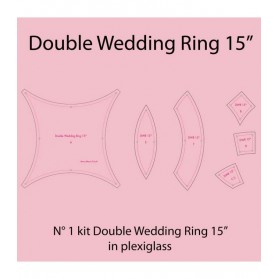 Plexiglass Double Wedding Ring 15''