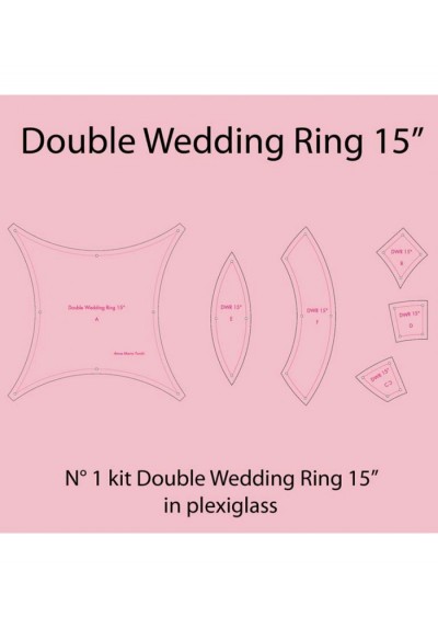 Double Wedding Ring da 15'' in plexiglass