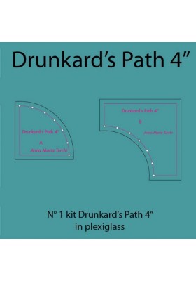 Plexiglass Drunkard's Path 4''